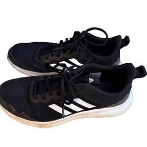 Adidas Mens Fluidstreet FW1703 Black Running Shoes Sneakers- Size 10